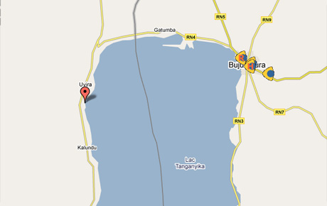 Port de Kalundu au bord du lac Tanganyika
